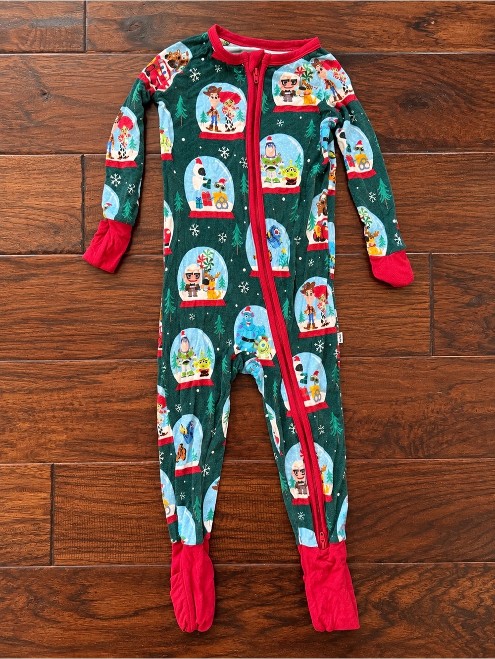 Little Sleepies Disney Pixar Holiday Snow Globe Zippy Pajamas 12-18M
